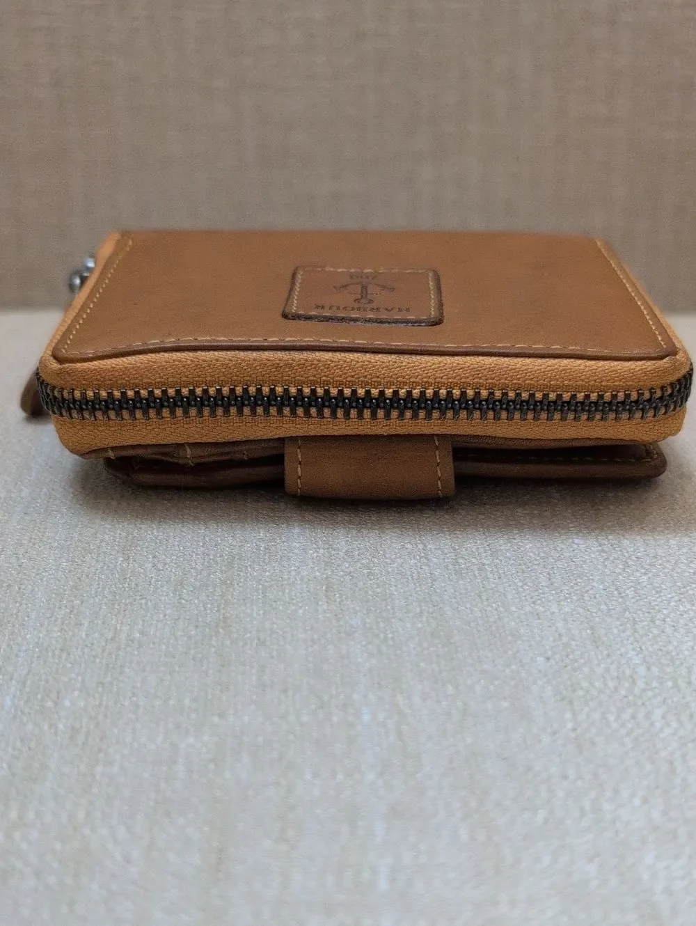 Harbour 2nd Isidora Leather Bifold Zip Around Wallet in Saffron RFID